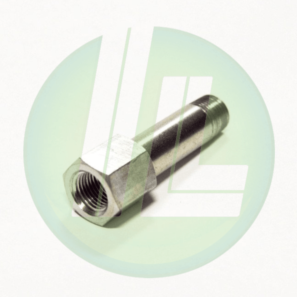 Semi-fast straight fitting cylindrical thread pipe union, nickel