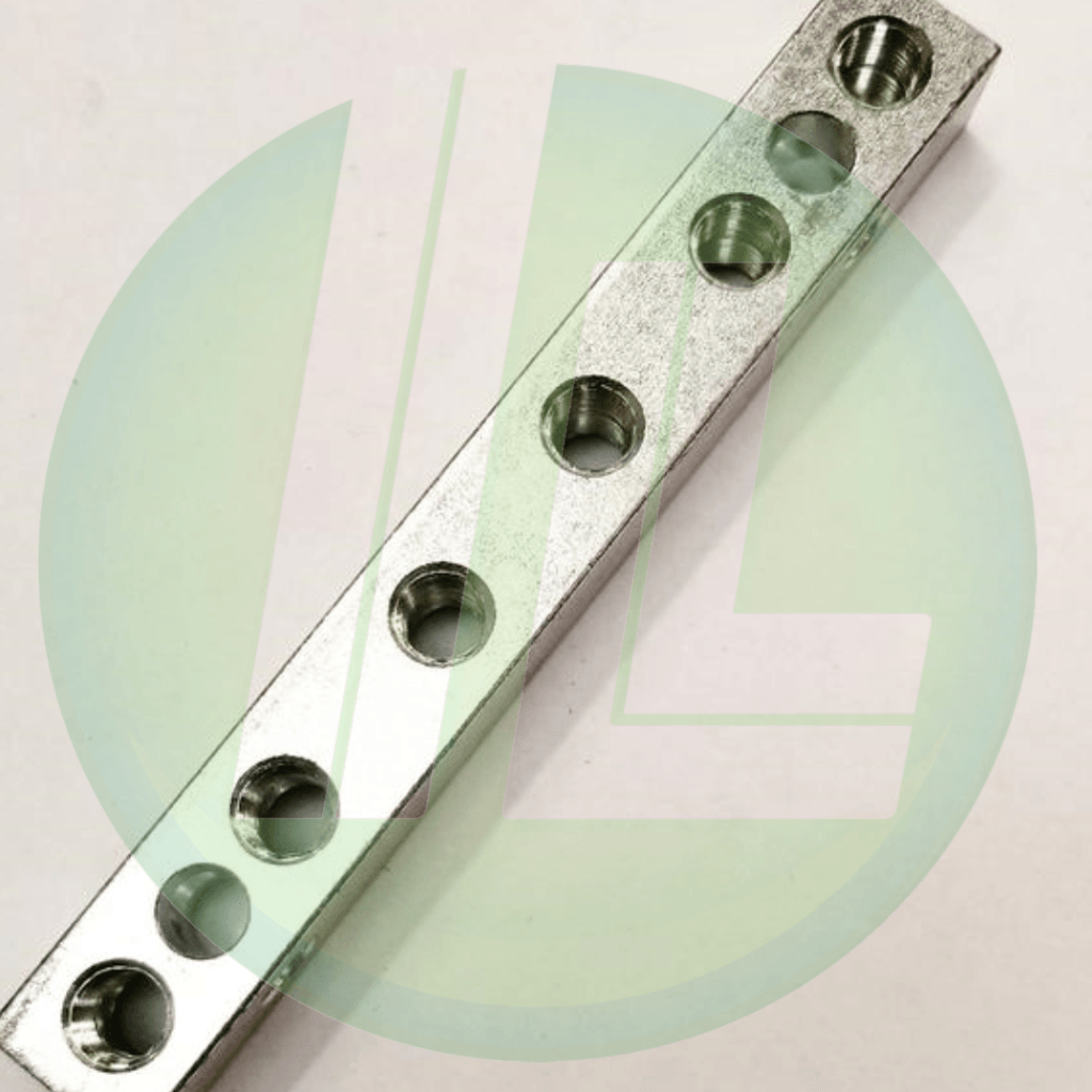 Lincoln Industrial 13148 Header Block 6 Port Junction with 1