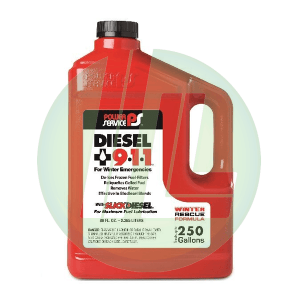 POWER SERVICE Diesel 911 Winter Rescue Formula Fuel Additive 80 fl. oz. - Case - Industrial Lubricant