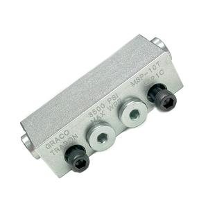 Graco 562721 MODULAR-STYLE SERIES PROGRESSIVE TWIN OUTLET MSP-10T DIVIDER VALVE BLOCK ASSEMBLY