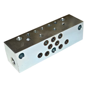 Graco 563519 Modular-Style Large Progressive MXP 1/4" NPT Intermediate Base Divider Valve Block Assembly with 18 Ports