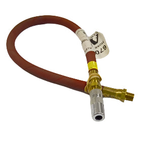 Alemite 6703-B Grease Gun Hose Assembly 18" for Hydraulic Fittings
