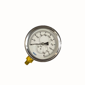 Wika 9699223 Industrial Glycerine-Filled 4" Pressure Gauge with 1/4" NPT Bottom Mount Connection