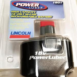 Lincoln Industrial 1801 PowerLuber High Capacity 18 Volt Ni Cad Rechargeable Battery for Lincoln 1840 Grease Gun Series