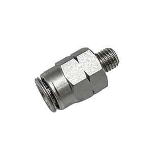Lincoln Industrial 244055 Quicklub 1/4" Tube x 1/4-28" Male Straight Quicklinc Push-In Style Fitting for Nylon Tubing