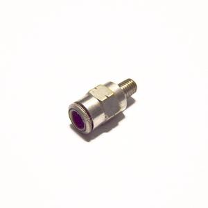 Lincoln Industrial 244055 Quicklub 1/4" Tube x 1/4-28" Male Straight Quicklinc Push-In Style Fitting for Nylon Tubing