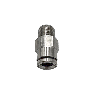 Lincoln Industrial 272659 Quicklinc Push-In Style Divider Valve Outlet/Inlet Adapter 1/4" Tube x 1/8" NPT Male Straight Fitting for 1/8" I.D. Hose
