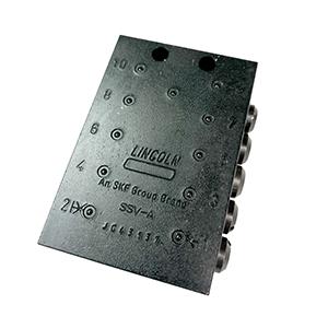 Lincoln Industrial 619-26844-1 Quicklub SSV Divider Valve, 10 Outlets - No Cycle Indicator Pin