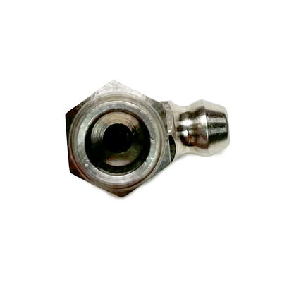 ALEMITE 1923-S Corrosion Resistant 90 Degree Angled Hydraulic Fitting, 1/8" PTF - 7/8" L Stainless Steel