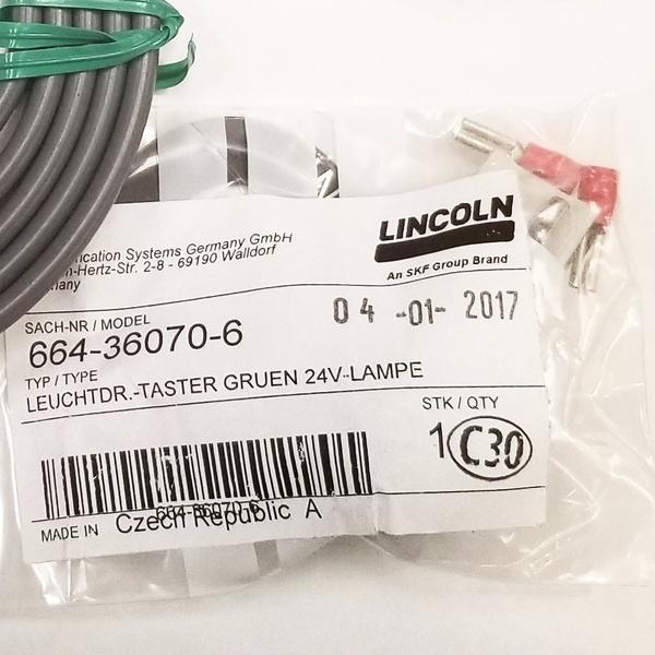 Lincoln Industrial 241484 Quicklub 24 VDC Manual Reset Switch for QLS 203, 300 & 400 Series