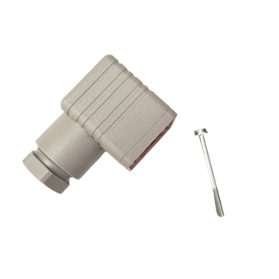 Lincoln Industrial 544-33843-1 Grey Socket Assembly for Quicklub Electric P203 Grease Pump with Square-Type Plug DC