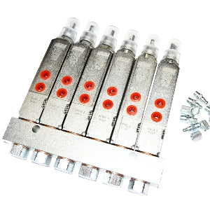 Lincoln Industrial 85770-6 Centro-Matic 6 Grease Injector Manifold SL-V Series