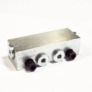 Lincoln Industrial 882102 Modular UV Twin Outlet Divider Valve without Indicator Pin