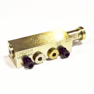 Lincoln Industrial 882203 Modular UV Single Outlet Divider Valve with Indicator Pin