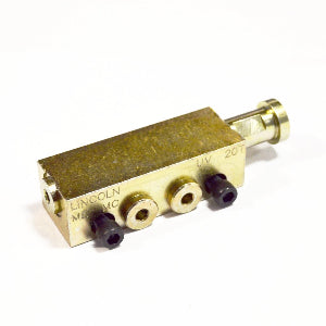 Lincoln Industrial 882204 Modular UV Twin Outlet Divider Valve with Indicator Pin