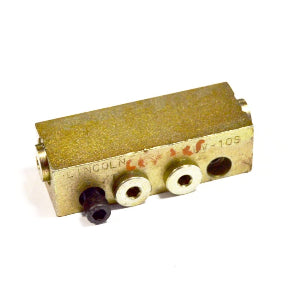 Lincoln Industrial 882401 Modular UV Single Outlet Divider Valve without Indicator Pin