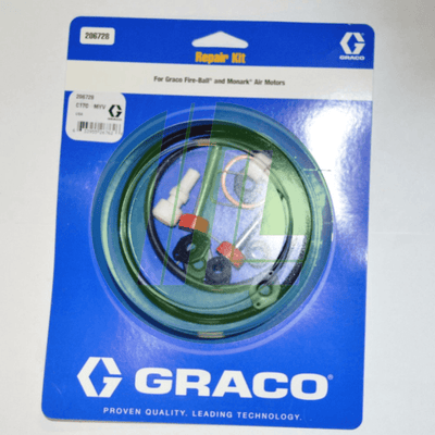 Graco 206728 Repair Kit For Fire-Ball and Monark Air Motors - Industrial Lubricant
