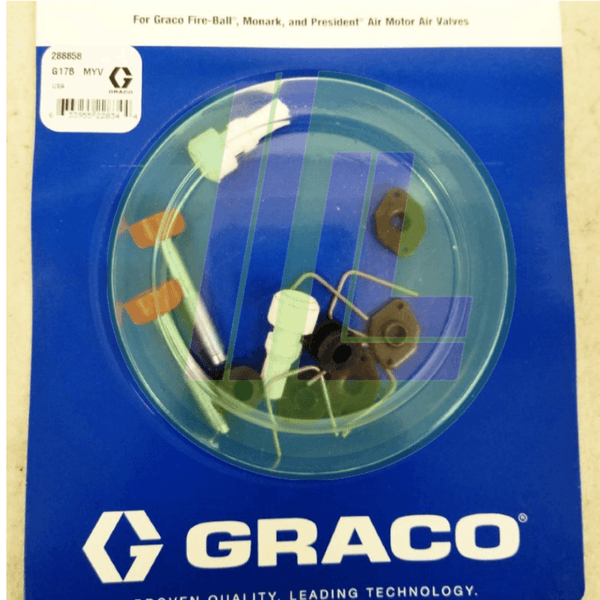 Graco 288858 Air Valve Repair Kit for Fire-Ball, Monark & President Pumps - Industrial Lubricant