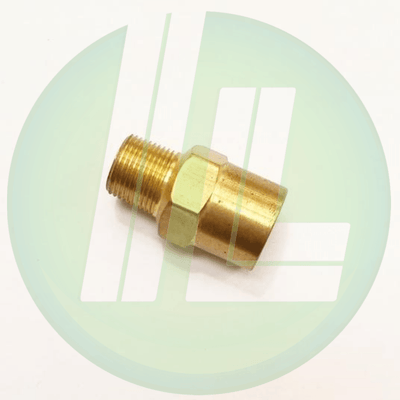 Lincoln Industrial 10204 Brass Reducing Bushing 1/4" NPT (f) x 1/2" - 27 (m) Medium Pressure Pump Accessory Parts - Industrial Lubricant