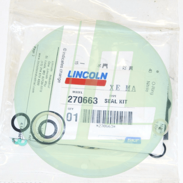 Lincoln Industrial 270663 Seal Repair Kit for FlowMaster Hydraulic & Electric Pumps - Industrial Lubricant