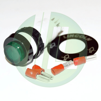 Lincoln Industrial 664-85388-8 Quicklub Illuminated Green Push